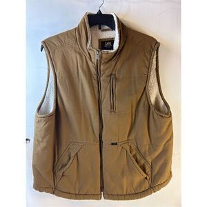 Premium Lee Sherpa lined vest xl zipper quilted Heavy Duty